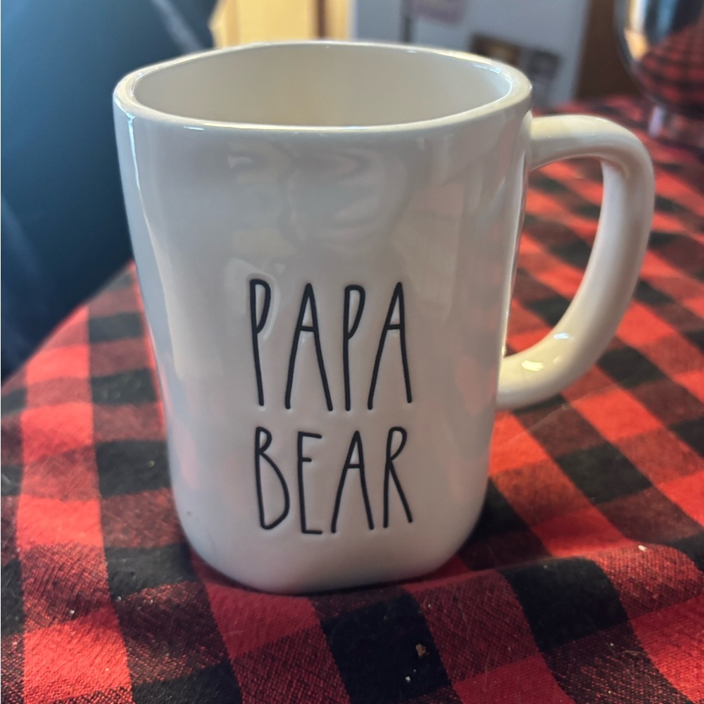 Papa Bear White Mug
